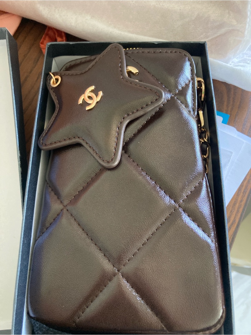 Chocolate brown crossbody bag